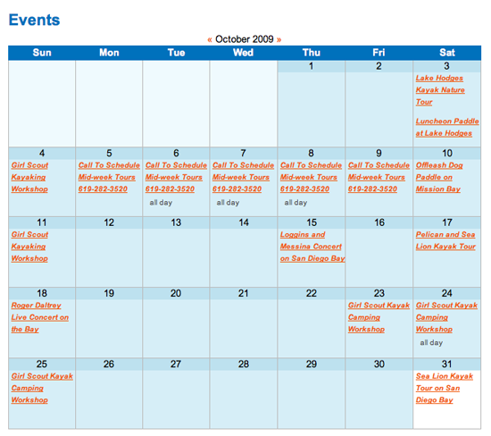 Event Calendar