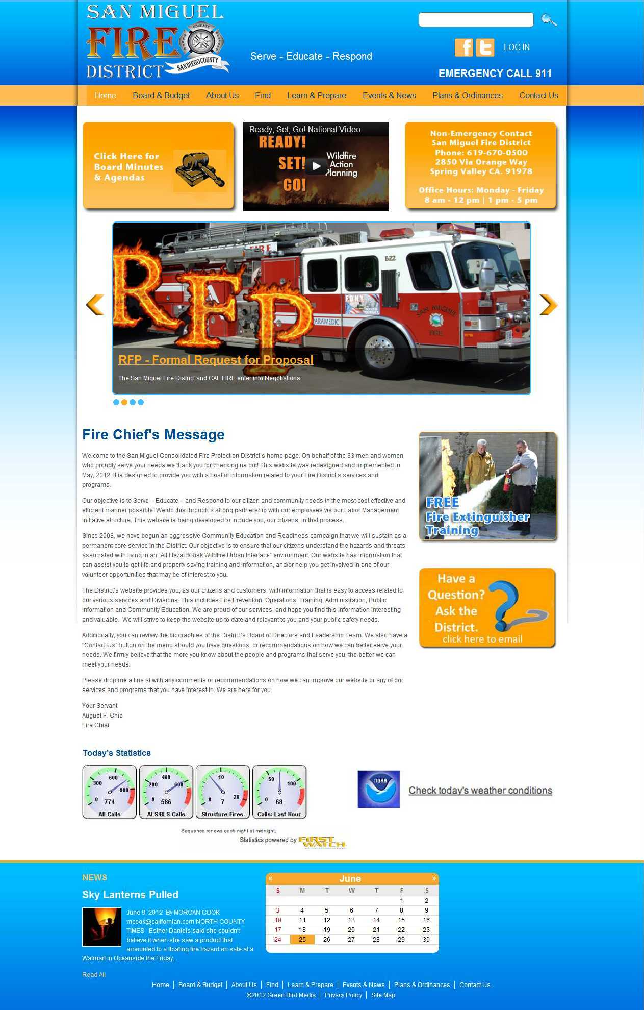 San Miguel Fire District Website